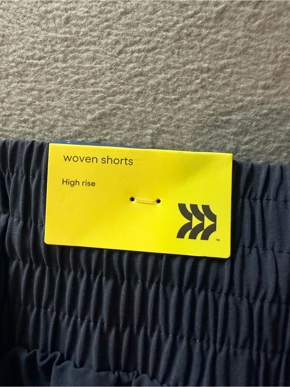 all in motion - Blue Smocked-Waist High-Rise Woven Athletic Shorts - Picture 7 of 13
